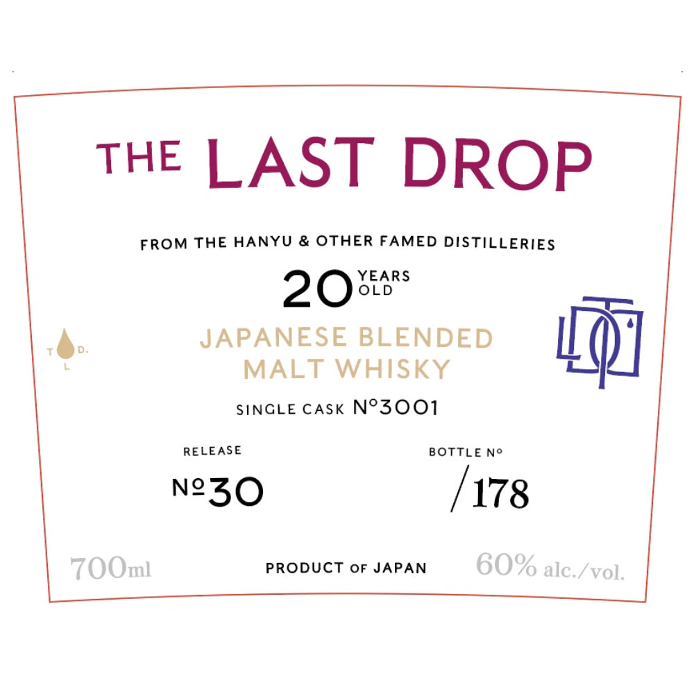 The Last Drop Release No. 30 Japanese Blended Malt Whisky