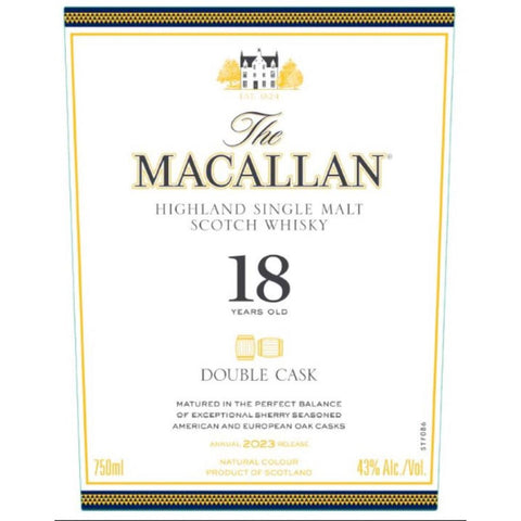 The Macallan 18 Year Old Double Cask 2023 Release