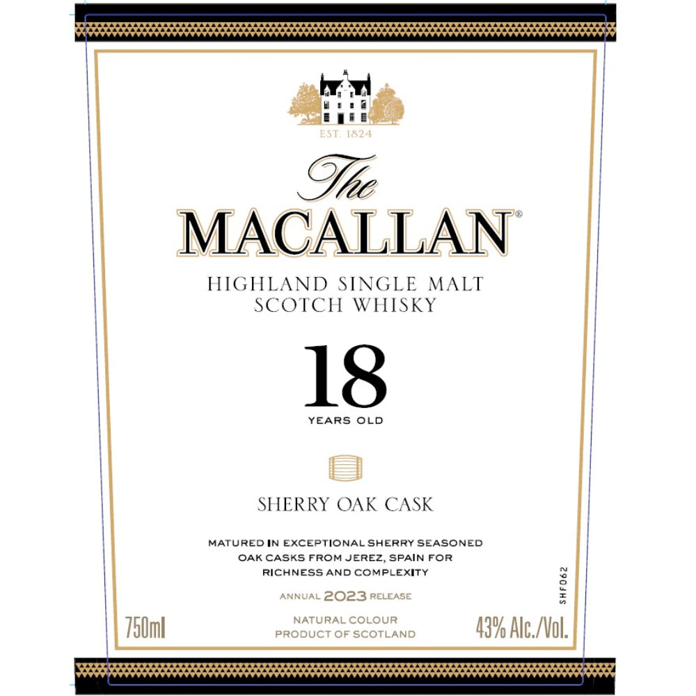 The Macallan 18 Year Old Sherry Oak 2023 Release