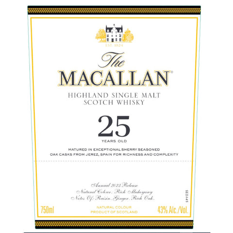 The Macallan 25 Year Old Sherry Oak 2023 Release