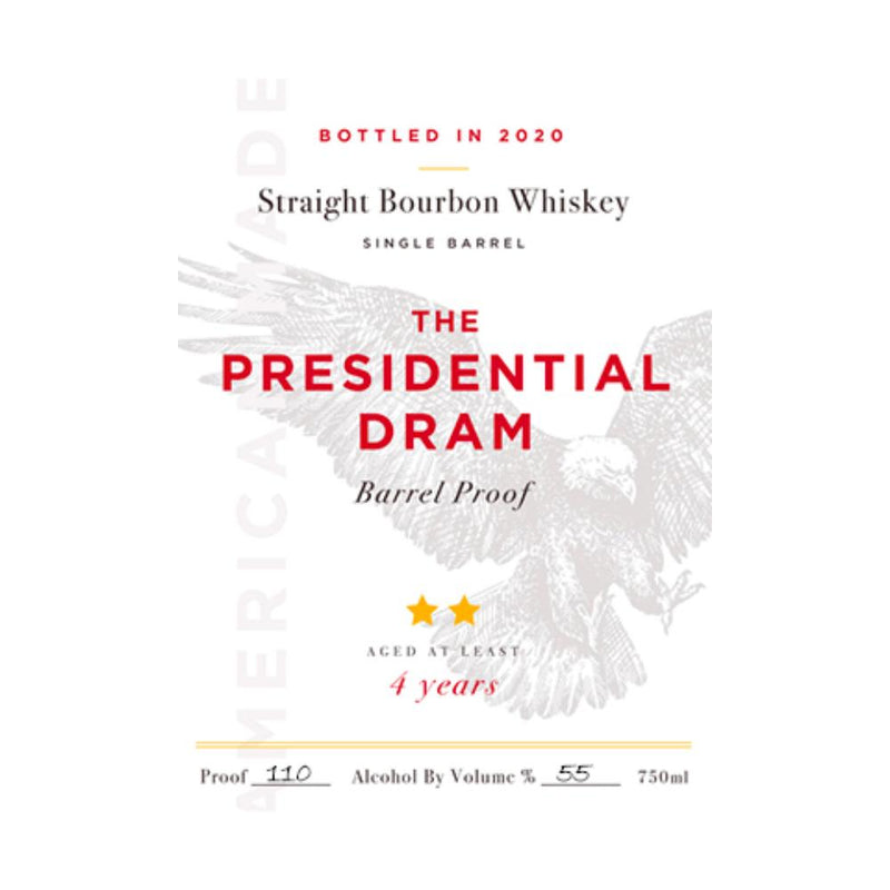 The Presidential Dram Barrel Proof 2020 Release