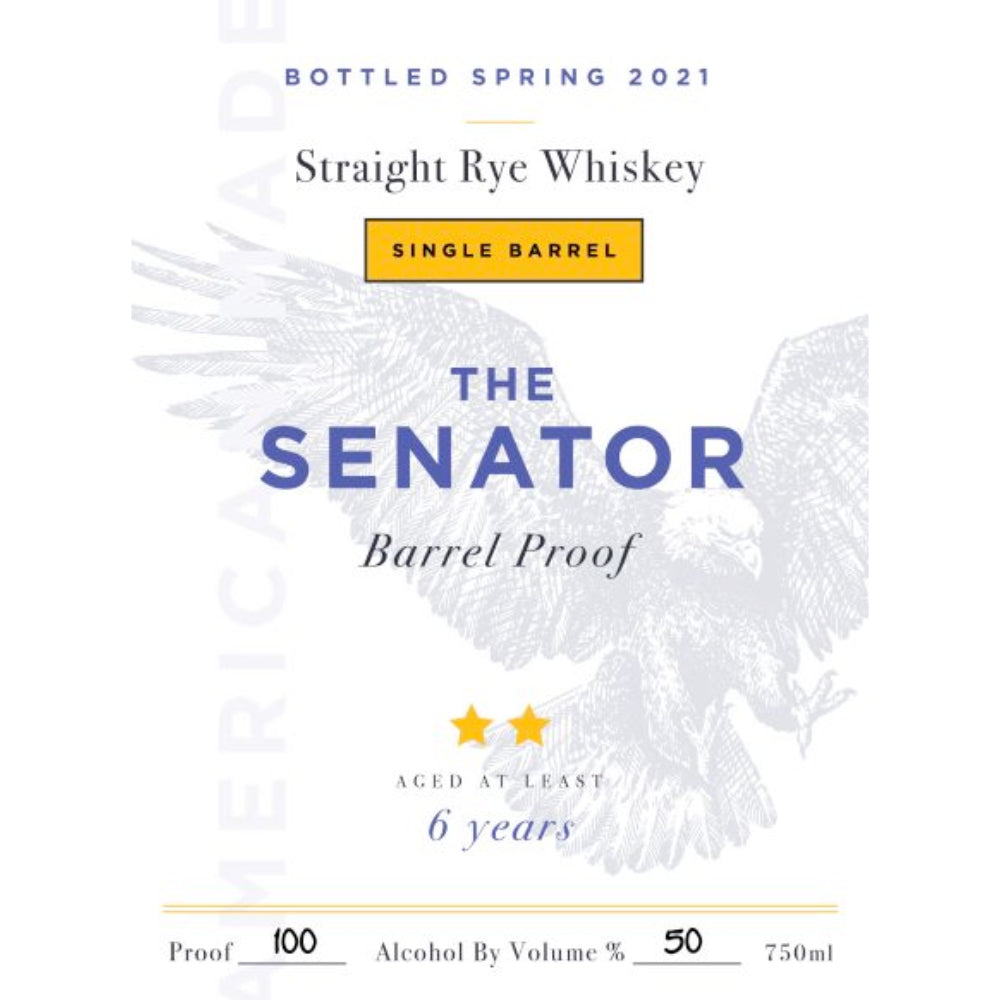 The Senator Barrel Proof 6 Year Old 2021