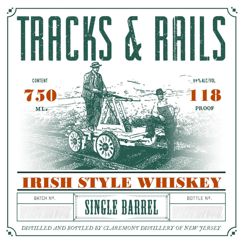 Tracks & Rails Single Barrel Irish Style Whiskey