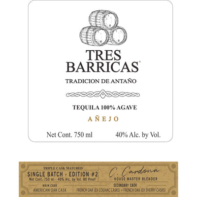 Tres Barricas Single Batch Anejo Edition #2