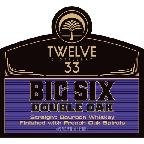 Twelve 33 Big Six Double Oak Straight Bourbon