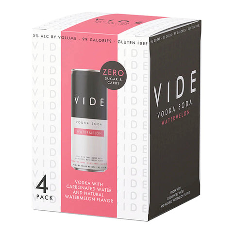 VIDE Watermelon Vodka Soda 4PK