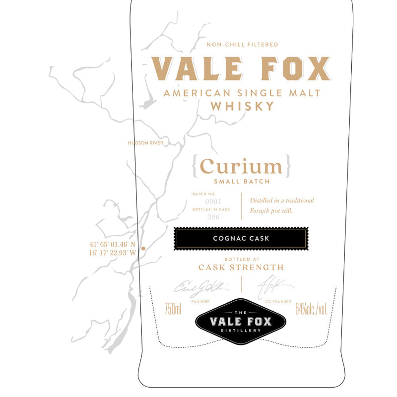 Vale Fox Curium American Single Malt Whisky Cognac Cask