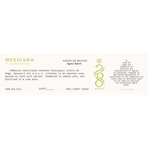 Veintiocho Mexicano Agave Spirit