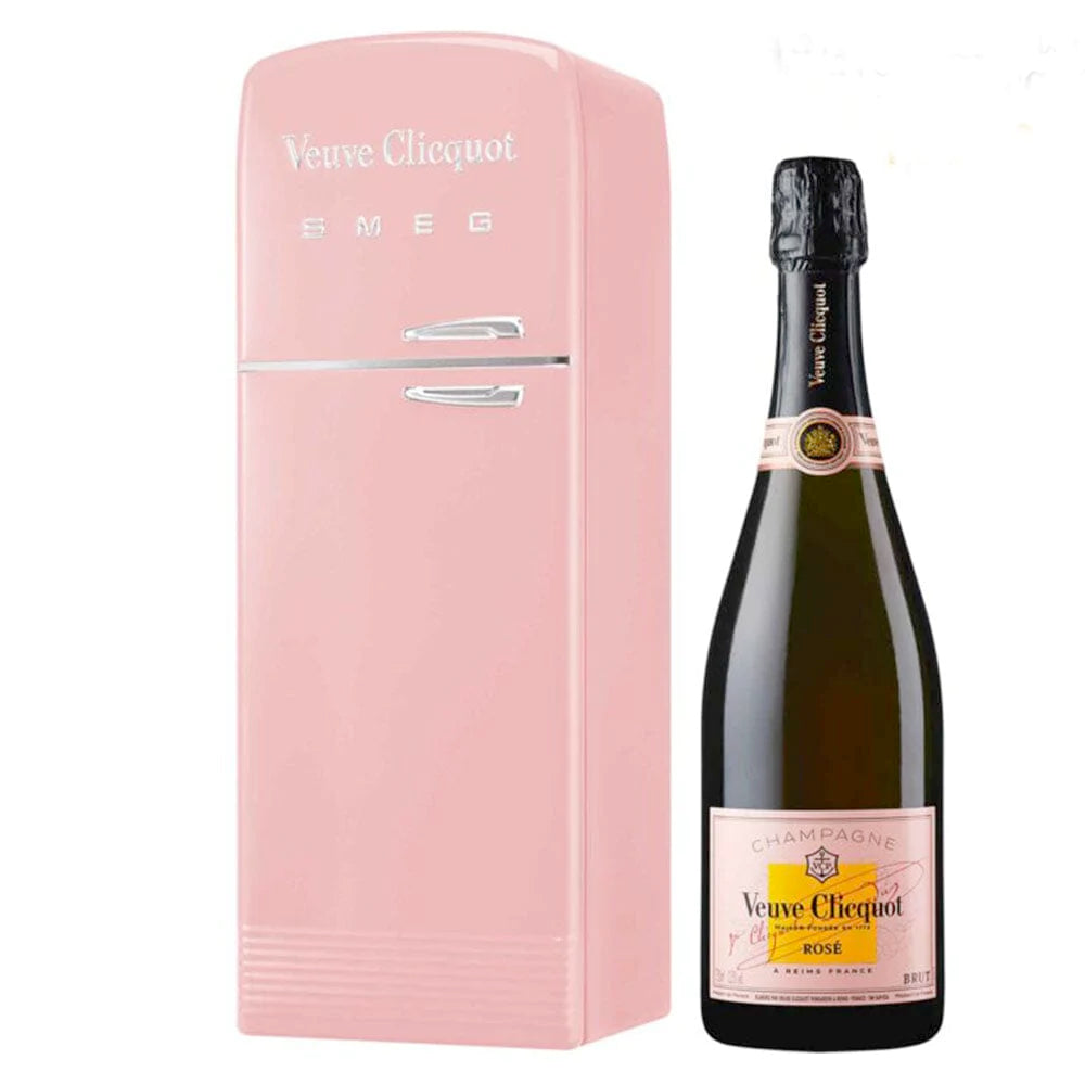 Veuve Clicquot Brut Rose with Smeg Fridge Gift Box