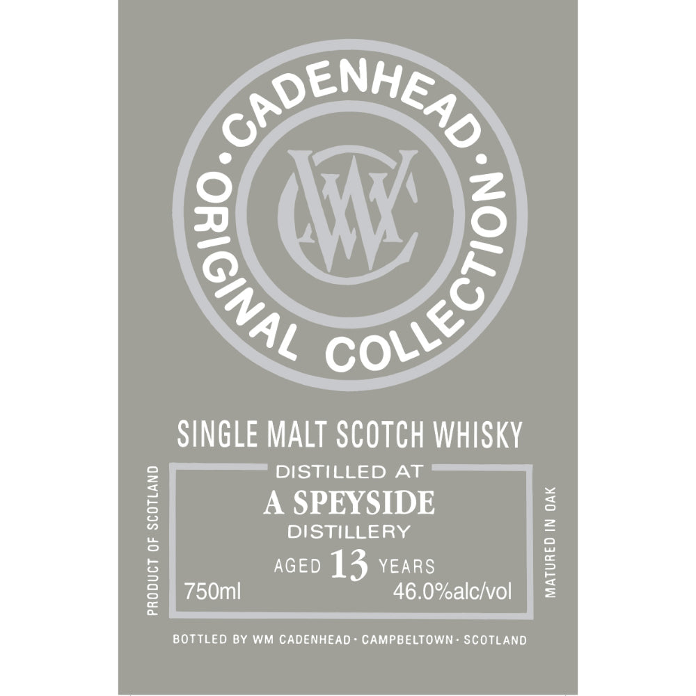 WM Cadenhead Original Collection 13 Year Old A Speyside Distillery