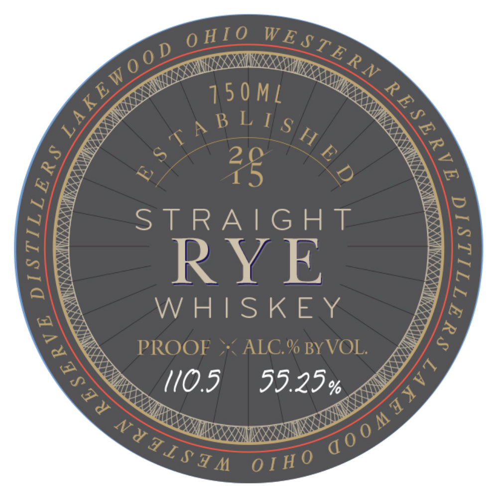 Western Reserve 6 Year Old Barrel Proof Straight Rye