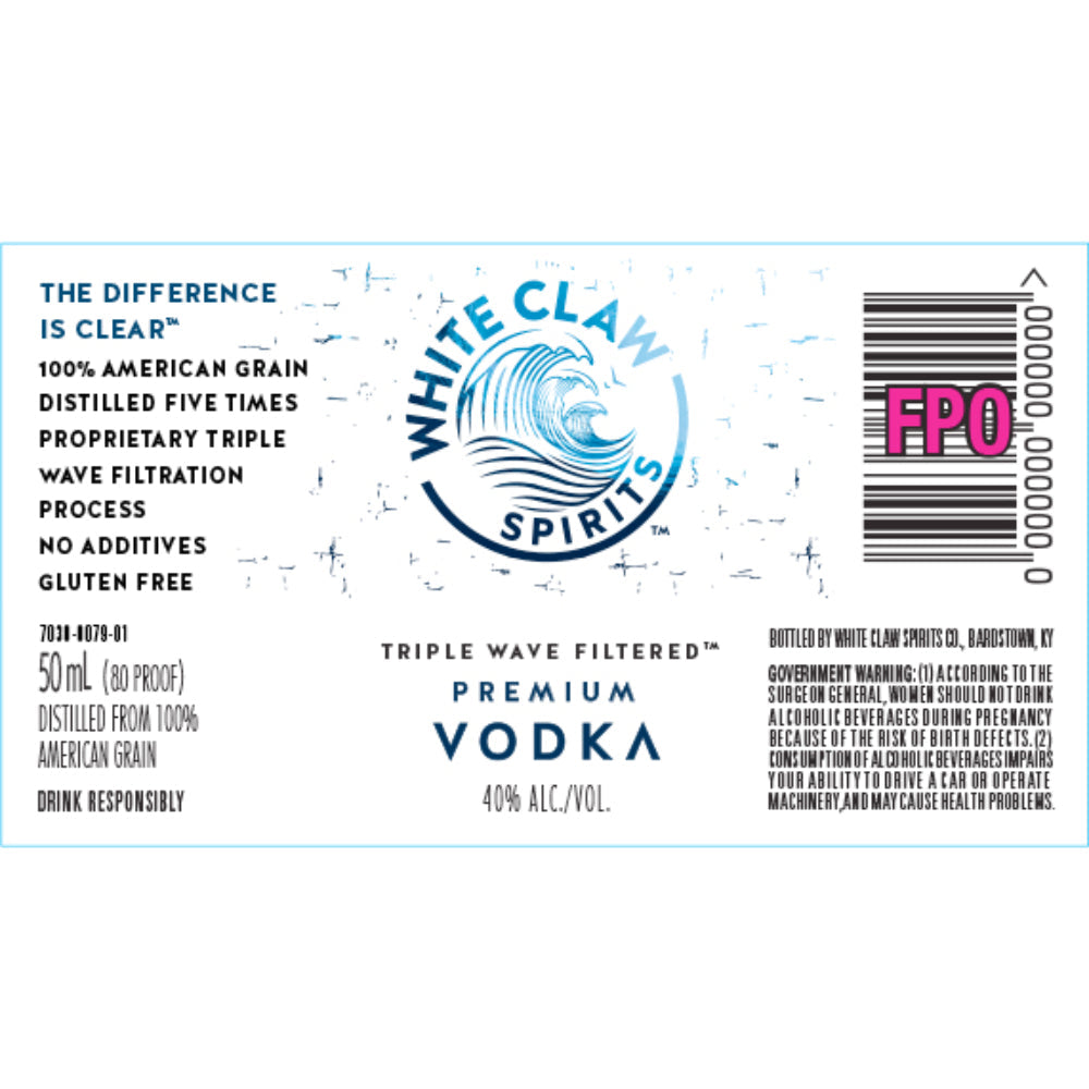 White Claw Spirits Vodka 50mL 12 Pack