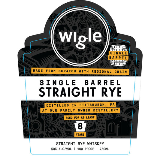 Wigle 8 Year Old Single Barrel Straight Rye Whiskey