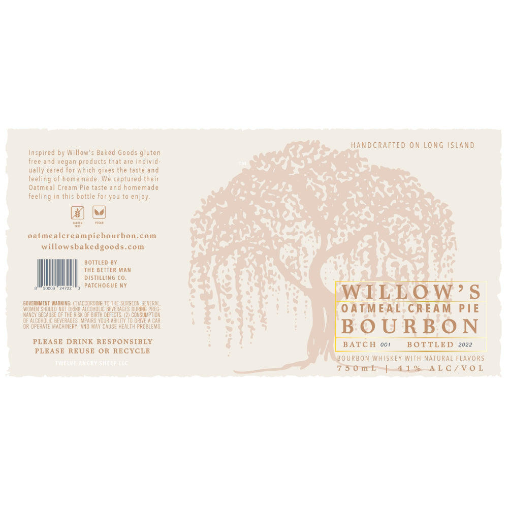 Willow’s Oatmeal Cream Pie Bourbon