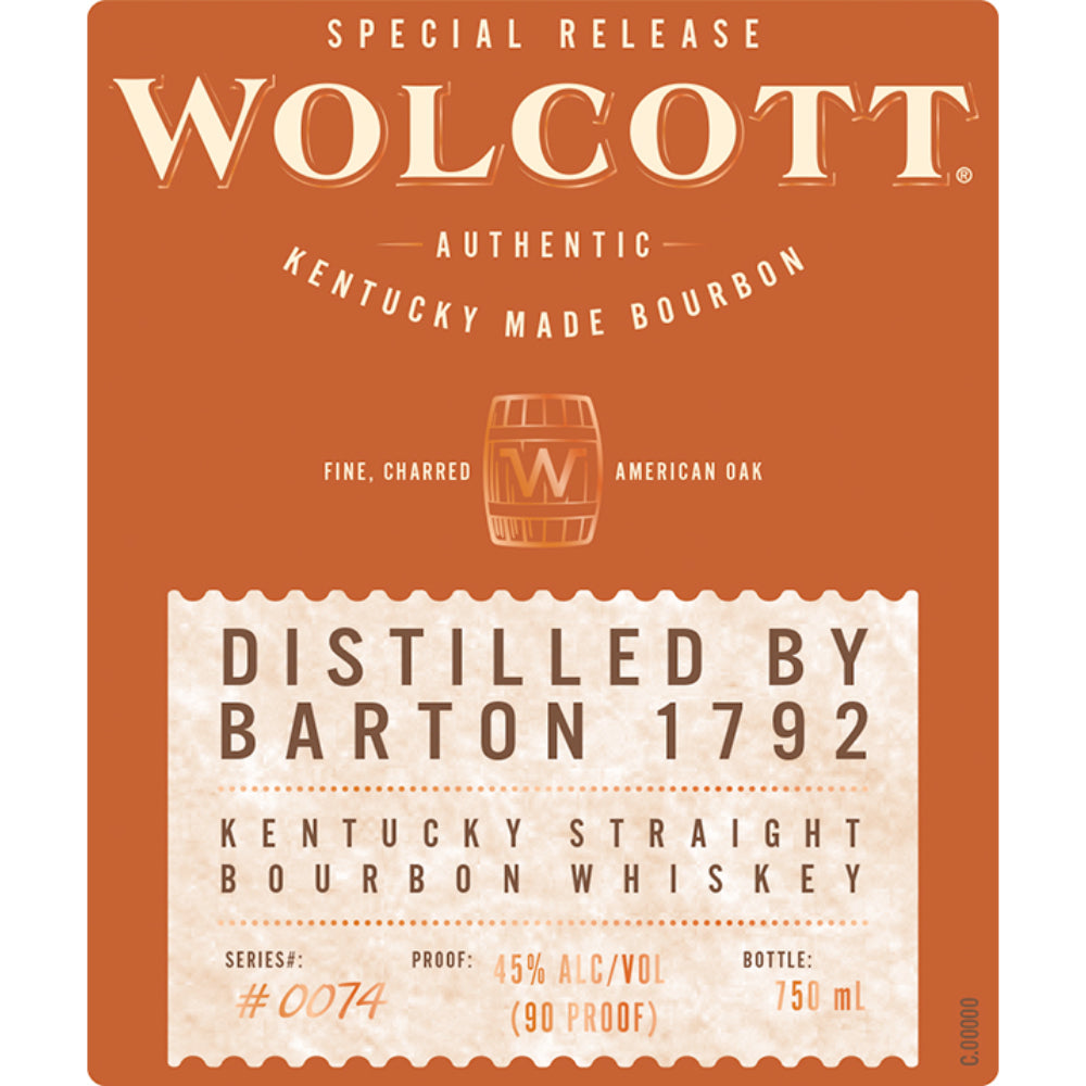 Wolcott Barton 1792 Kentucky Straight Bourbon