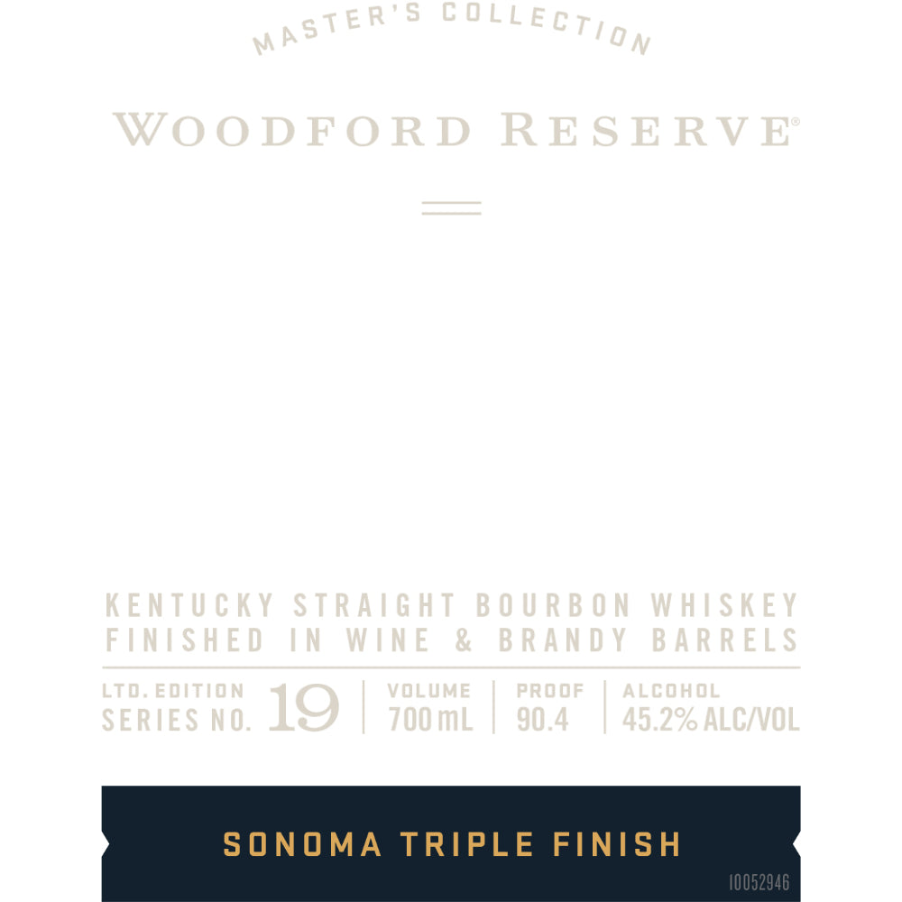 Woodford Reserve Master’s Collection No. 19 Sonoma Triple Finish Bourbon