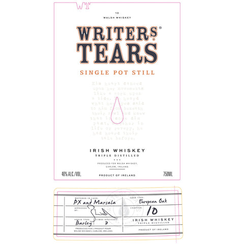 Writers’ Tears Single Pot Still Whiskey