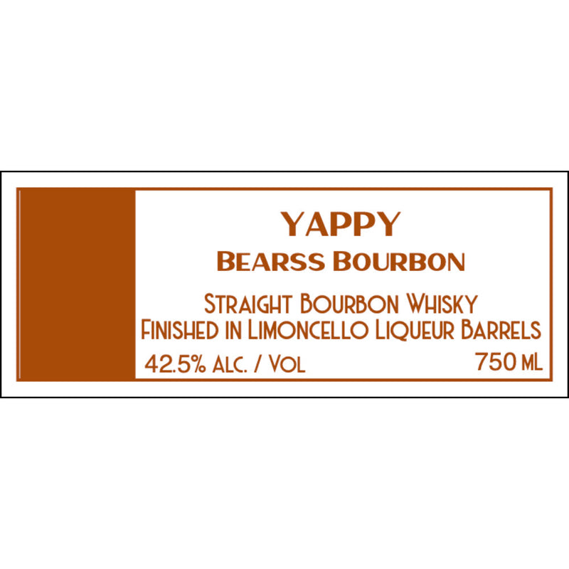 Yappy Bearss Bourbon Finished in Limoncello Liqueur Barrels
