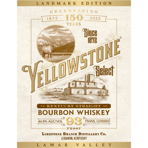 Yellowstone Select Landmark Edition Bourbon Lamar Valley