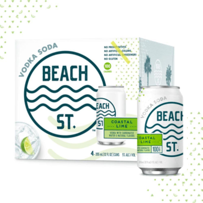 Buy BEACH ST. Vodka Soda Coastal Lime online from the best online liquor store in the USA.