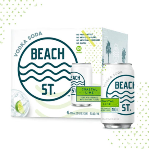 Buy BEACH ST. Vodka Soda Coastal Lime online from the best online liquor store in the USA.