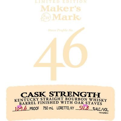 Buy Maker's Mark 46 Cask Strength online from the best online liquor store in the USA.