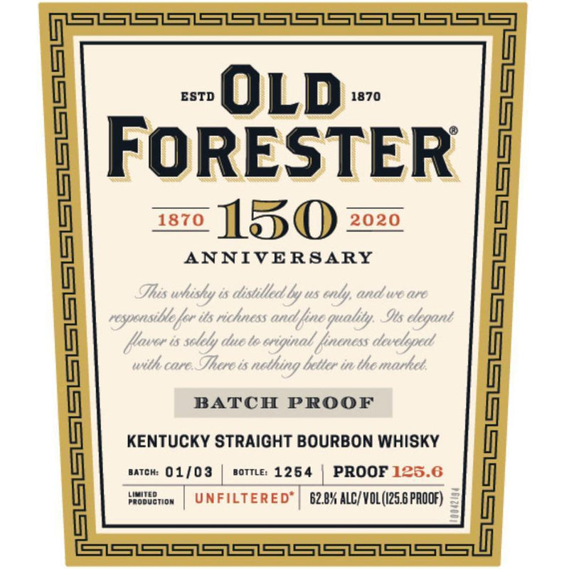 Buy Old Forester 150th Anniversary online from the best online liquor store in the USA.