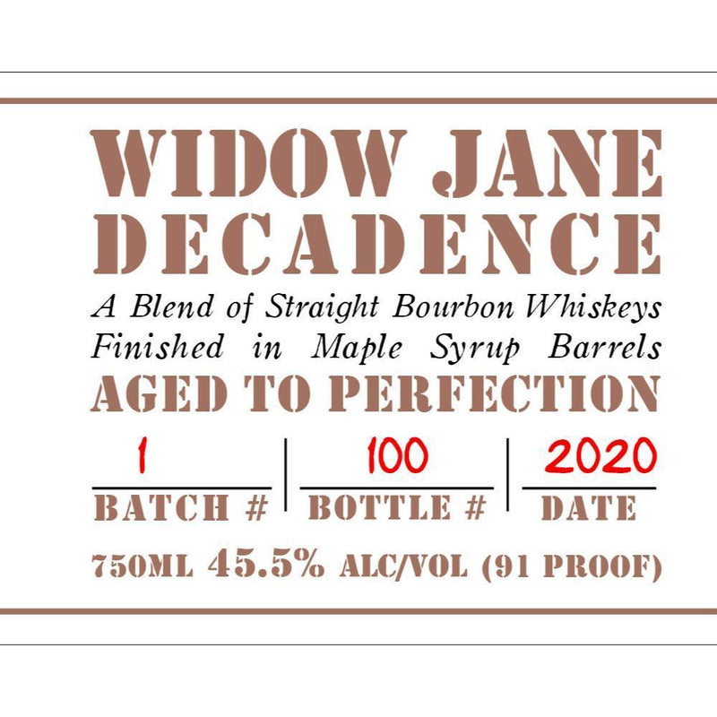 Buy Widow Jane Decadence online from the best online liquor store in the USA.