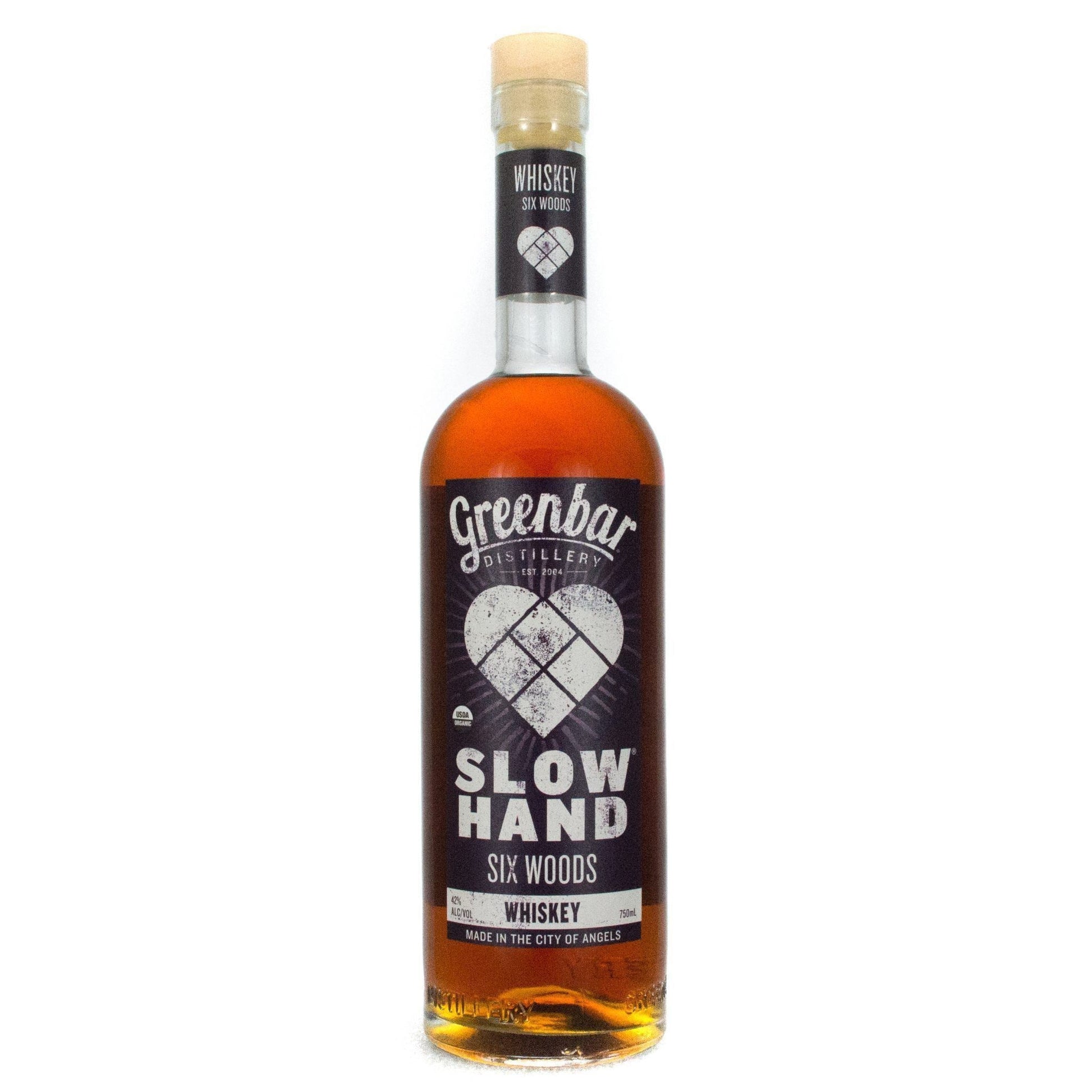 Slow Hand Six Woods Organic Whiskey American Whiskey Greenbar Distillery 