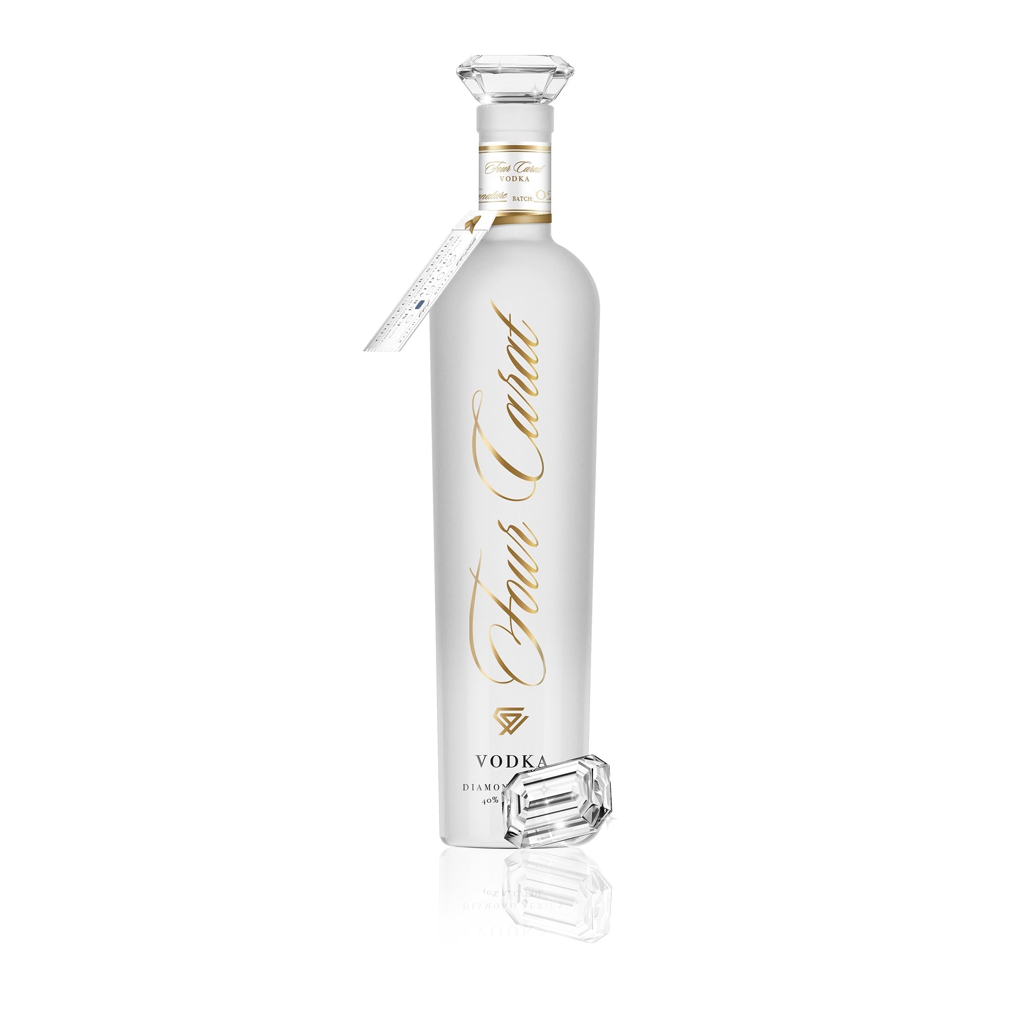 Four Carat Vodka Collectors Edition With Diamond Cut Closure