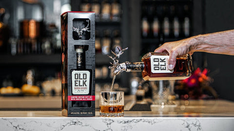 Old Elk Bourbon Limited Edition Gift Set With Custom Elk Pourer