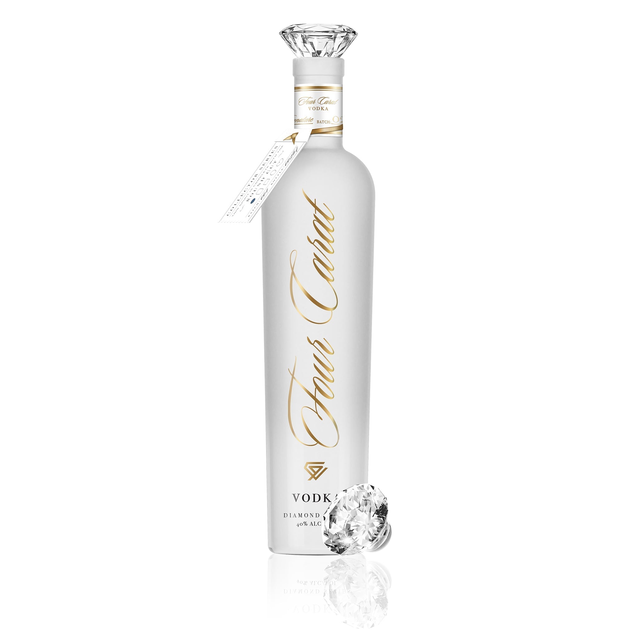 Four Carat Vodka Collectors Edition With Diamond Cut Closure