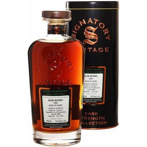Signatory Cask Strength 1997 Glenrothes 23 Year Speyside Single Malt Scotch Whisky