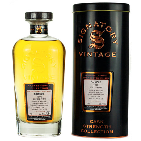 Signatory Cask Strength Dalmore 1992 28 Year Old Highland Single Malt Scotch Whisky