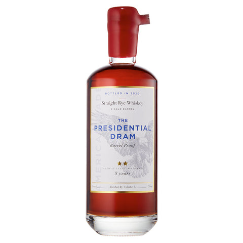 The Presidential Dram 8 Year Old Barrel Proof 2020 Release