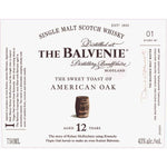 Buy The Balvenie The Sweet Toast Of American Oak 12 Year Old online from the best online liquor store in the USA.