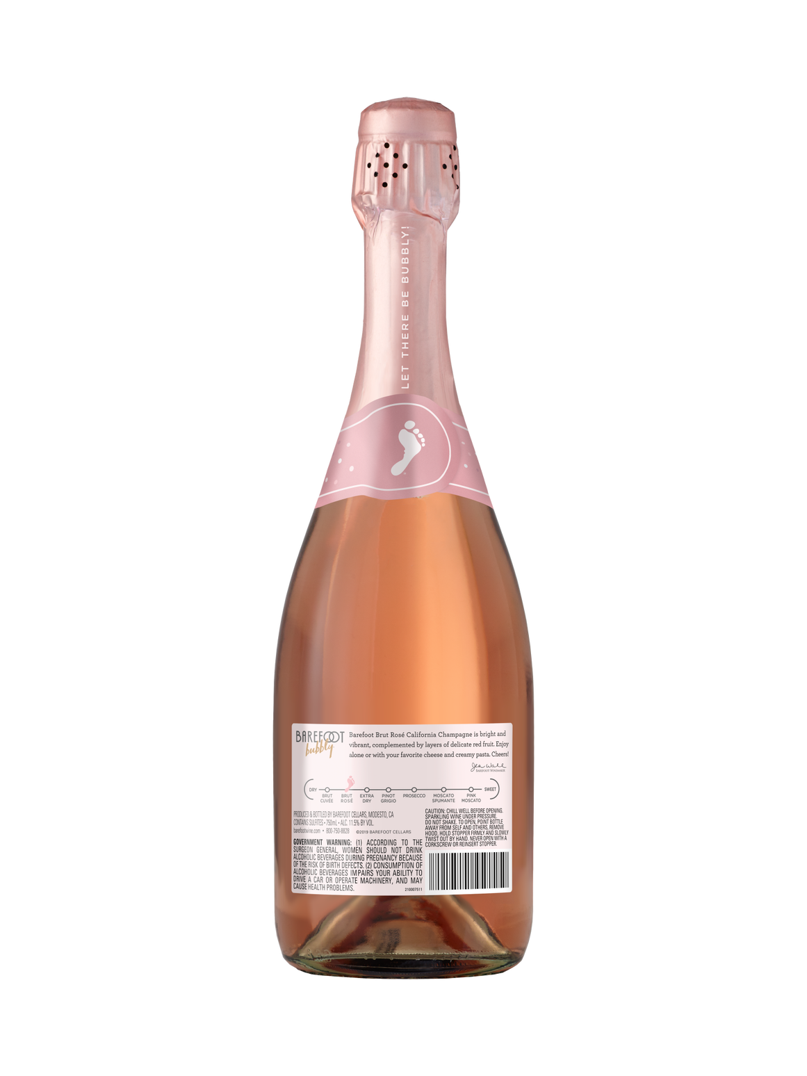 Barefoot Cellars | Bubbly Brut Rosé | 750ml
