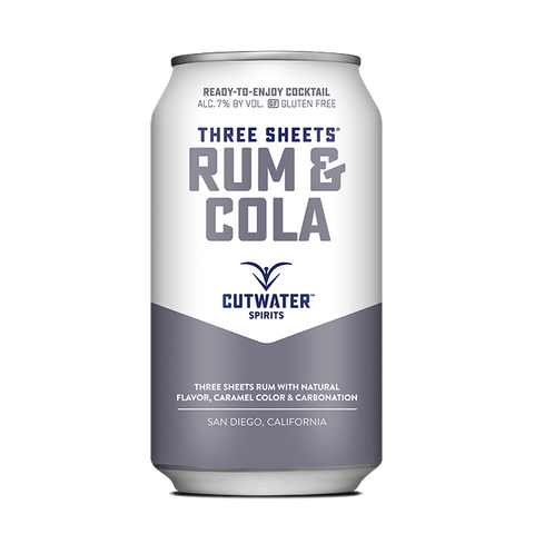 Buy Three Sheets Rum & Cola (4 Pack - 12 Ounce Cans) online from the best online liquor store in the USA.